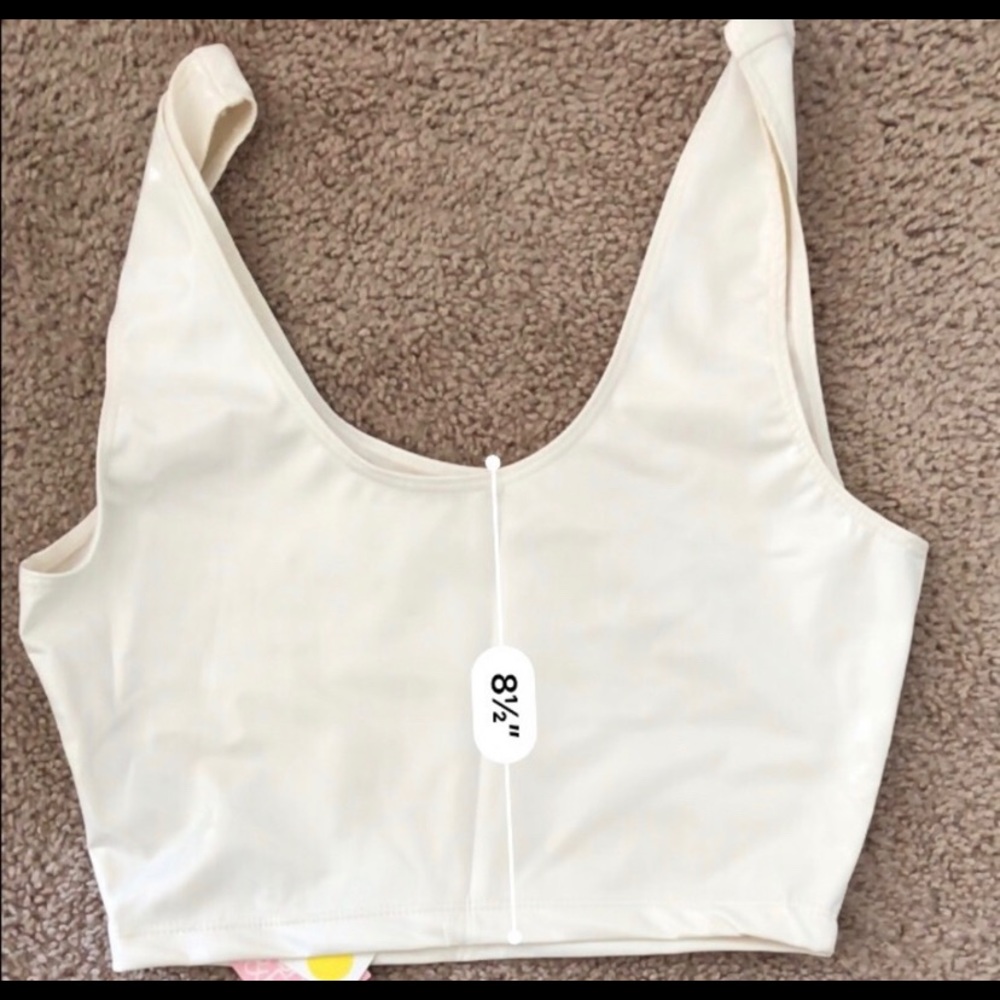 Vinyl crop top